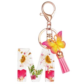 LECTNORE Schlüsselanhänger, personalisierter Schlüsselanhänger, Schlüsselanhänger für Damen, süßer Schlüsselanhänger, personalisierter Schlüsselanhänger, Taschen-Schlüsselring (Rosa-M)