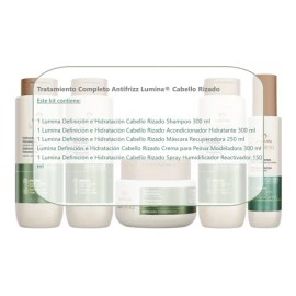 Tratamiento Completo Antifrizz Lumina Cabello Rizado Natura                                                                                           