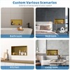 OLNGYUE Brushed Gold Shower Niche: No Tile Needed Stainless Steel