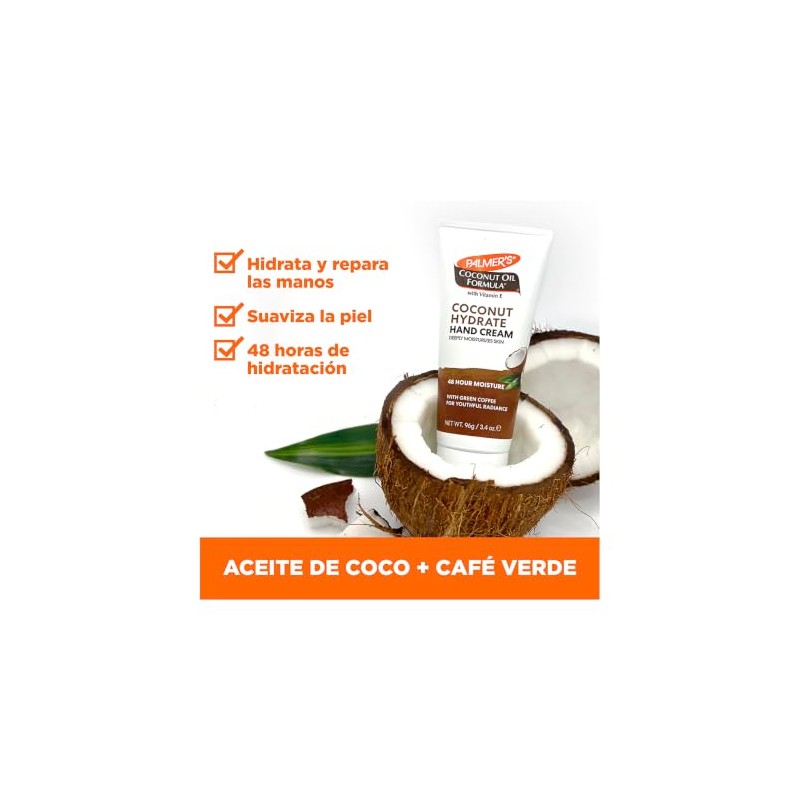 Palmer's Coconut Oil Formula Crema para Manos, con Aceite de