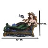 Queen Of Atlantis Siren Mermaid With Fish Resting On Sea