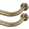 Lwiiom 2 Pack Wrap Around Curtain Rod for Windows 28-86",