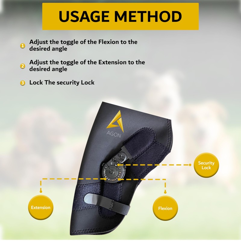 AGON Dog Elbow Brace for Elbow Support – Adjustable Hinge
