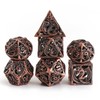 Hollow Metal DND Dice Set Game D and D Dice