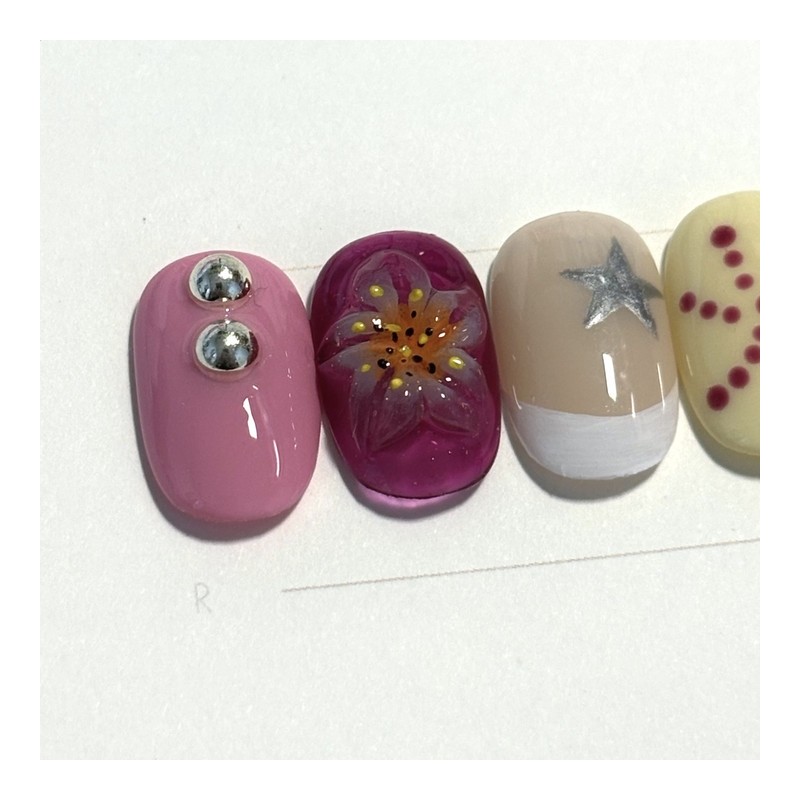 [Ar] Vacation handmade nail tip drawing nail art specialist /