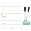 2 Pieces Magnetic Weekly Dry Erase Boards Erasable Weekly Calendars