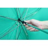 安全 反射テープ付 指をはさまない 開閉らくらく 無地 軽量 子供用 折りたたみ傘 ５３ｃｍ (グリーン)