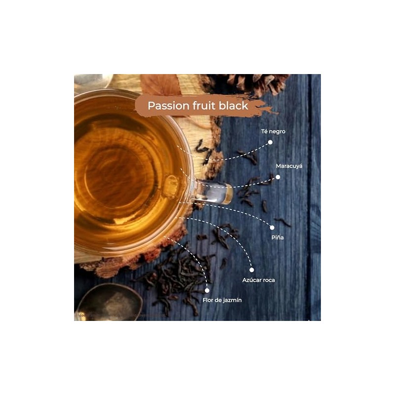 Tgb Passion Fruir Black Tea 250g Negro Maracuyá Infusión Tropical