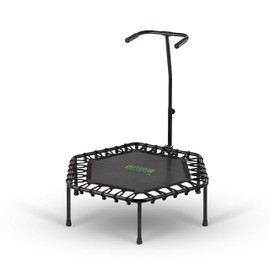 Mini Trampoline Exercise Fitness Rebounder | Indoor & Outdoor, Workout for Adults & Kids | Foldable, Pre-Attached Springs, by Outdoor Heights