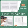 2 Pcs 14 x 6 Inch Aluminum Gable Vents Attic