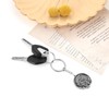 HZMAN Stainless Steel Keychain Universal Duty Key Holder Gothic Keychains