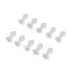 10pcs Hearing Amplifier Dome Silicone Ear Tip Earplug Replacement Accessory