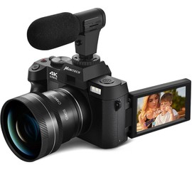 QCY-S100-WMPT-BK-2502 Monitech Digital Camera for Photography 4K 48MP