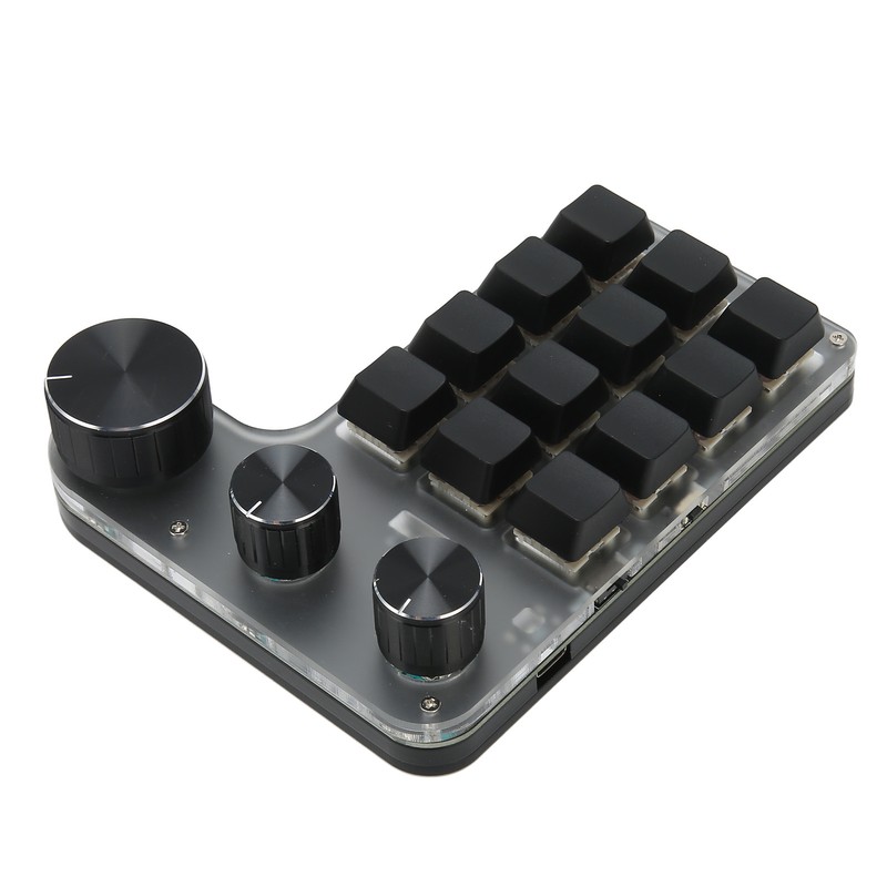 12 Keys Mechanical Keyboard Bluetooth USB Connection Mini Portable Programmable