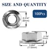 M5 x 0,8 mm, tuercas de bloqueo hexagonales de brida