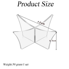 2Pcs Transparent Acrylic Ball Stand Holder Clear Football Display Stand Non-Slip Design Basketball Stand Storage Holder for Volleyball Soccer Rugby Ball