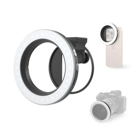 SmallRig Vibe P30 67mm Ring LED Video Light, Compact Bi-Color Light with High CRI ≥90, for 67mm Phone Mounts/Cases/Lenses, for Content Creation, Universal Threaded Filter Adapter Kit 5203