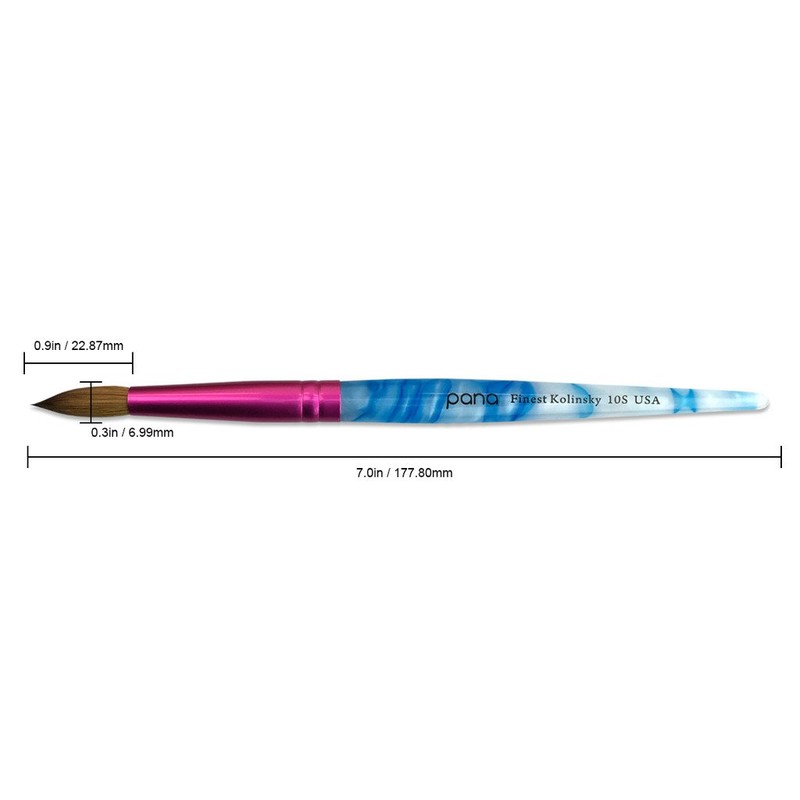 PANA Pure Kolinsky Hair Acrylic Nail Brush - Round Shape