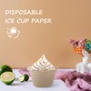 50pcs Brown Paper Ice Cream Cups: Disposable Dessert Bowls Snack