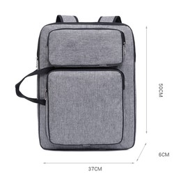 ITODA A3 Art Portfolio Carry Case Bag Drawboard Storage Tote Handheld Portable Shoulder Box Artist Drawing Board for 8k Sketch Easel Paper Palette Brush Pencil Painting Supplies