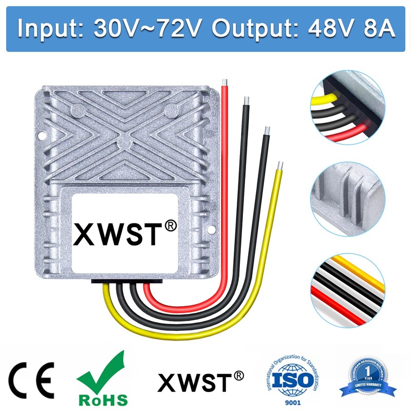 DC DC Stabilizer 30V-72V to 48V Boost Buck Converter 8A