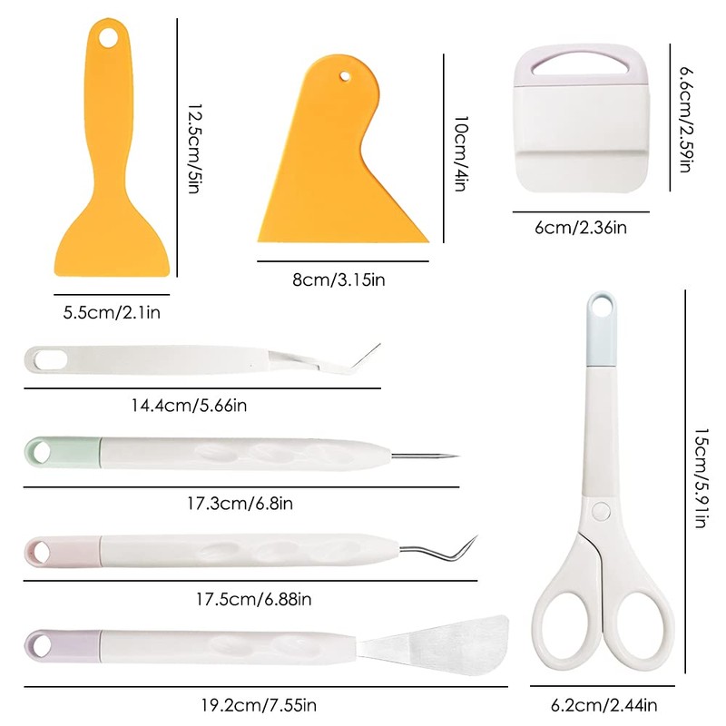 Vinyl Weeding Tools, FineGood 8 Pcs Weeding Tool Set Basic