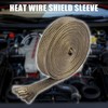 X AUTOHAUX Vehicle Heat Wire Shield Sleeve Heat High Temp