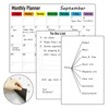 ZazzyKid Magnetic Dry Erase Calendar for Fridge: Pack of 3-14.6”