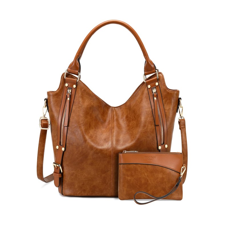 Women Tote Bag Handbags PU Leather Fashion Hobo Shoulder Bags