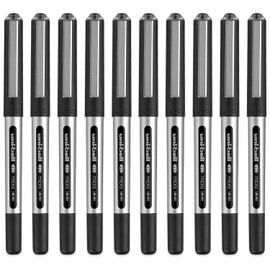 Uni-ball Eye Micro Ub-150 Gel Ink Pen - 0.5 Mm - 10 Pcs - Uni Mitsubishi Pencil (Black)