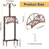 Ouinis Garden Hose Holder Hanger Freestanding, Upgraded 4 Spikes Heavy