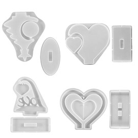 Harz Silikon Fotorahmen herzförmig, Epoxidharz Form, Fotorahmen Gussform herzförmig, Silikonformen Herz, Wiederverwendbare Gießformen für Kunsthandwerk und Hochzeitsdekorationen