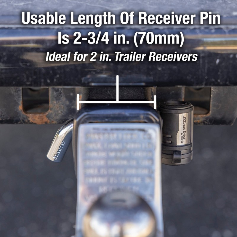 Master Lock Receiver Lock, 1/2 in. and 5/8 in. Swivel