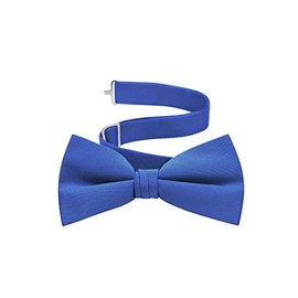 Corbata de fila para hombre de Tuxedo Formal, pre-atada con correa ajustable, Azul Royal, Fits Up to 21" Neck Size
