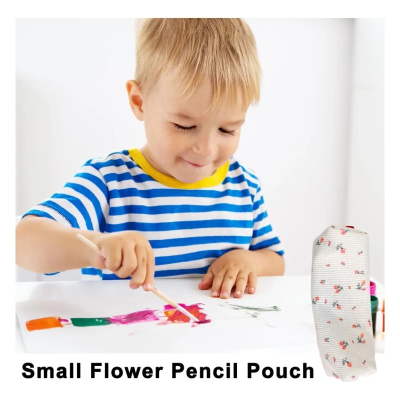 Estuche Para Lápices Con Estampado Floral, Bonito Portalápic