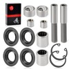 2 Set Front Upper A-Arm Bearing SEAL BALL JOINT SLEEVE