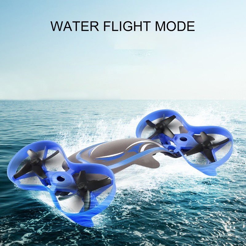3 in 1 Drone RC Quadcopters Blue Air Water Ground