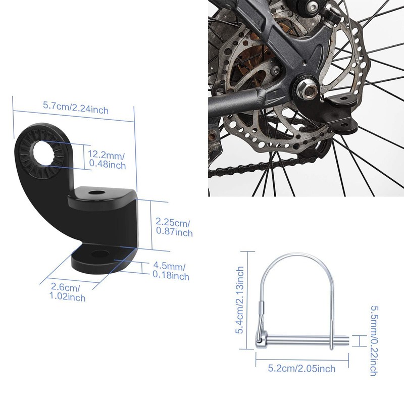 Gfamous Bicycle Trailer Coupling, Pack of 2 Bicycle Towing Hitch
