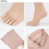 Fukusuke fvl001 5 Toe Stockings, Open Toe, nude beige