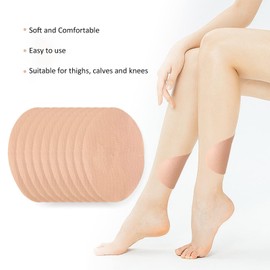10-Piece Thigh Friction Pads, Skin Elastic Thigh Prevent Chafing Stickers for Calf Knee and Fat Leg, Breathable Anti-Chafing Pad Set for Men and Women
