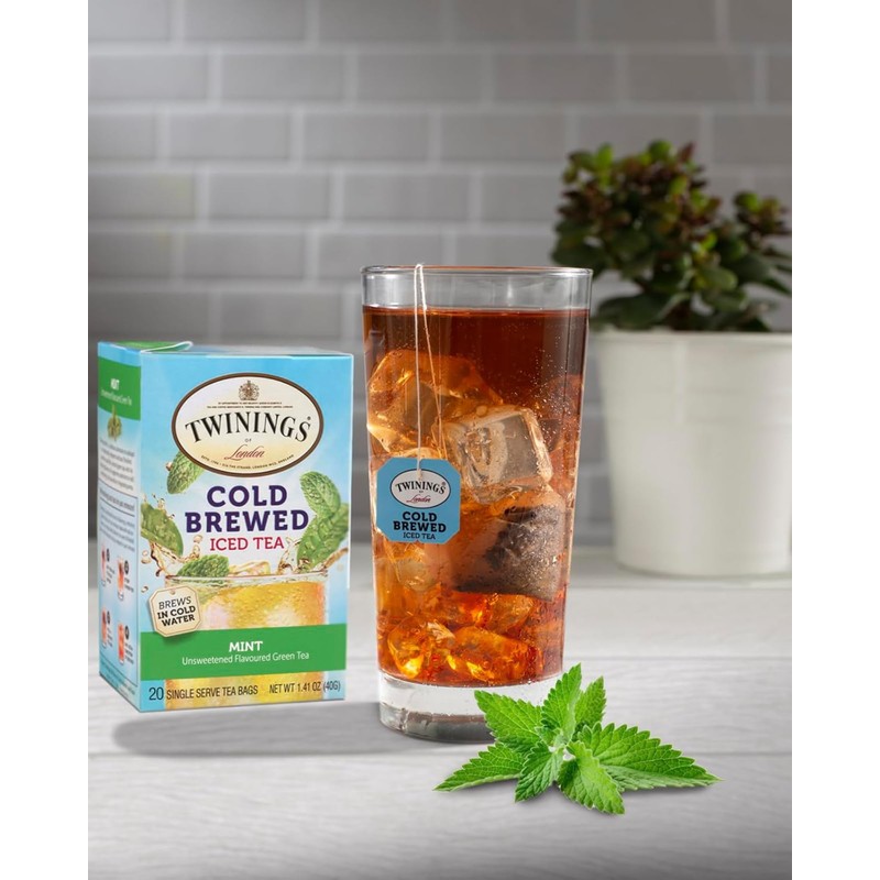 Twinings Cold Brewed Iced Tea Bag Variety Sampler (Pack of