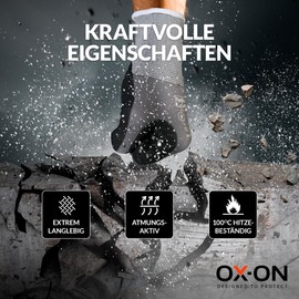 OX-ON Flexible Supreme 1600 Work Gloves, Size 7, 12 Pairs, Breathable Protective Gloves with Nitrile Coating, Grey Mechanic's Gloves with High Touch Feel and Grip, EN Certification