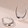 PABBEU Chunky Gold Hoop Earrings for Women, Lightweight 14k Real