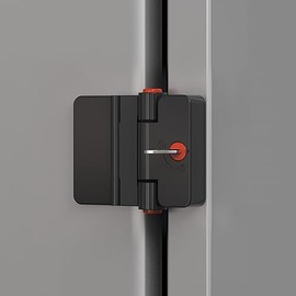 Cerraduras adhesivas para refrigerador, cerradura de puerta de refrigerador de doble botón con llave, cerradura de puerta de congelador y refrigerador segura para niños, cerradura de cajón de archivos