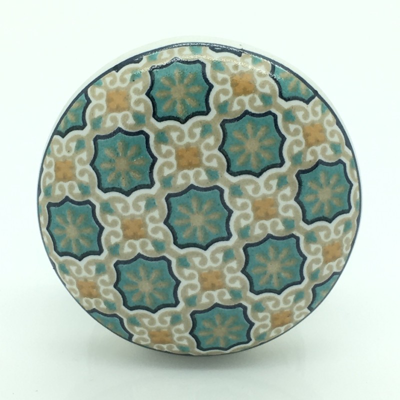 G Decor Divine Will Decorative Ceramic Door Knob, Handle