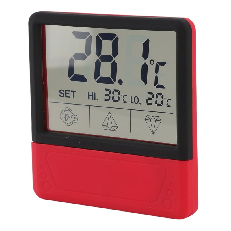 Digital Aquarium Thermometer High Accuracy High Temperature Alarm LED Fish