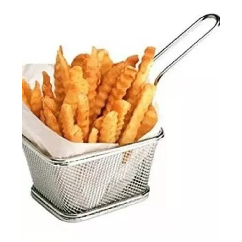 Vencort 5 Mini Canastilla Freir Papas Colador Acero Inoxidable