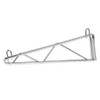 TrueCraftware- 18” Single Shelf Support Direct Wall Bracket Chrome Plated-