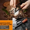 Survival Fire Starter - Handmade Wooden Handle 3/8" Thick Ferro