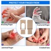 Molain 5 Pieces Finger Toe Wraps Toe Separator Fabric Finger